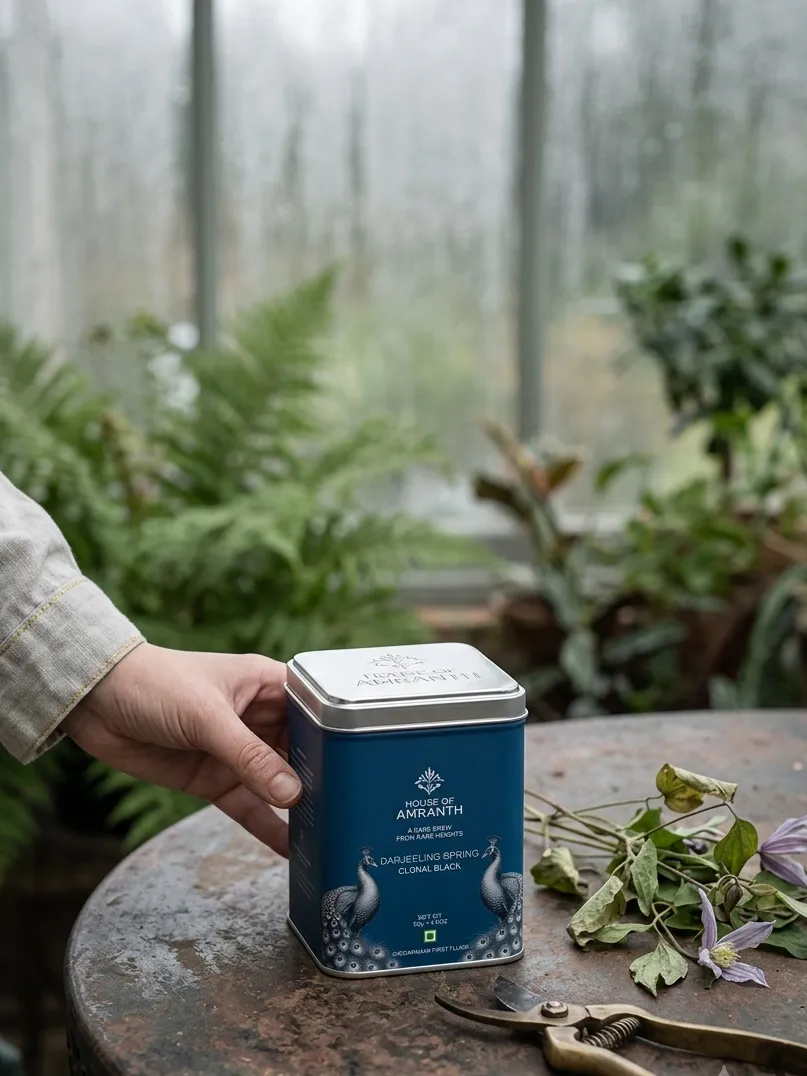 Spring Clonal Black — the tin, second angle
